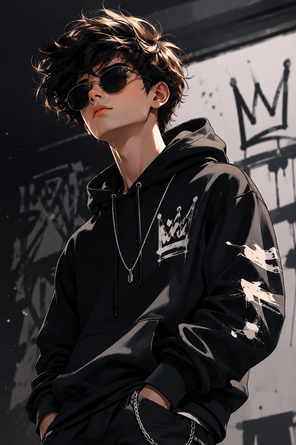 stylish attitude cartoon boy pic hd