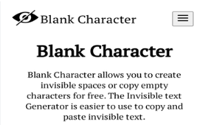 Blankcharacter.net